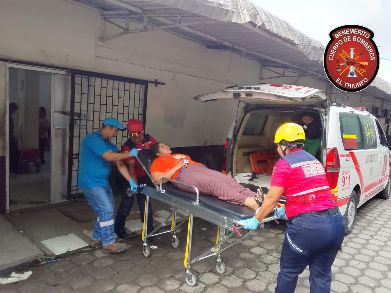 Traslado al Hospital Basico El Triunfo
